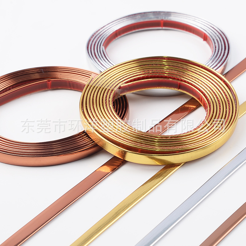 Metal Decorative Beautiful Seam Strips, Self-Adhesive Wall Cloth Edge Strips, Wall Seam Edge Strips, Waistline Border Background Wall Beautiful Seam Strips