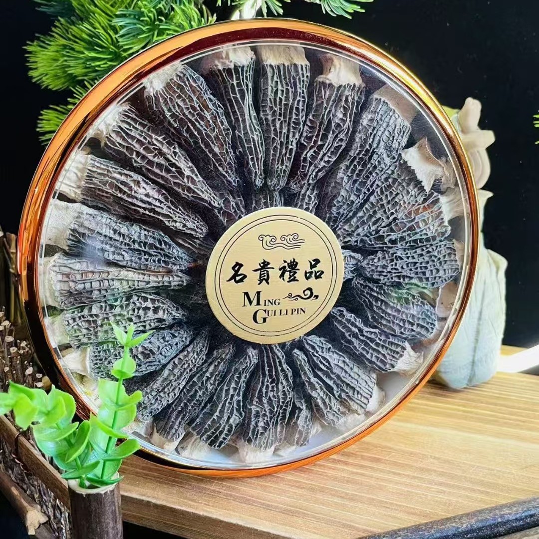 Morchella gift box mountain specialty agricultural products companion gift New Year's Day gift wholesale northeast specialty mushroom