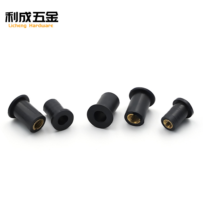 Licheng manufacturers supply m4 m5 m6 windshield copper rubber nuts