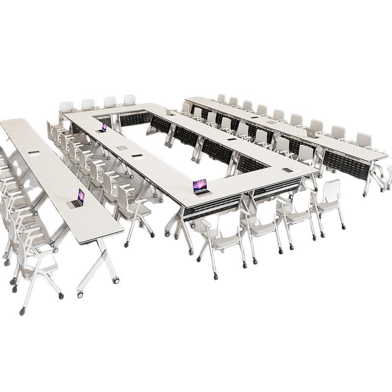Folding Conference Table, Removable Training Table and Chair Combination, Conference Room Event Long Table, Spliced ​​Conference Table, Office Desk
