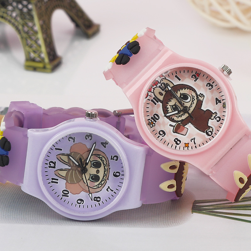 New Labubu Cartoon Children's Watch Primary School Student Pointer Watch Birthday Gift Boy Girl Quartz Watch