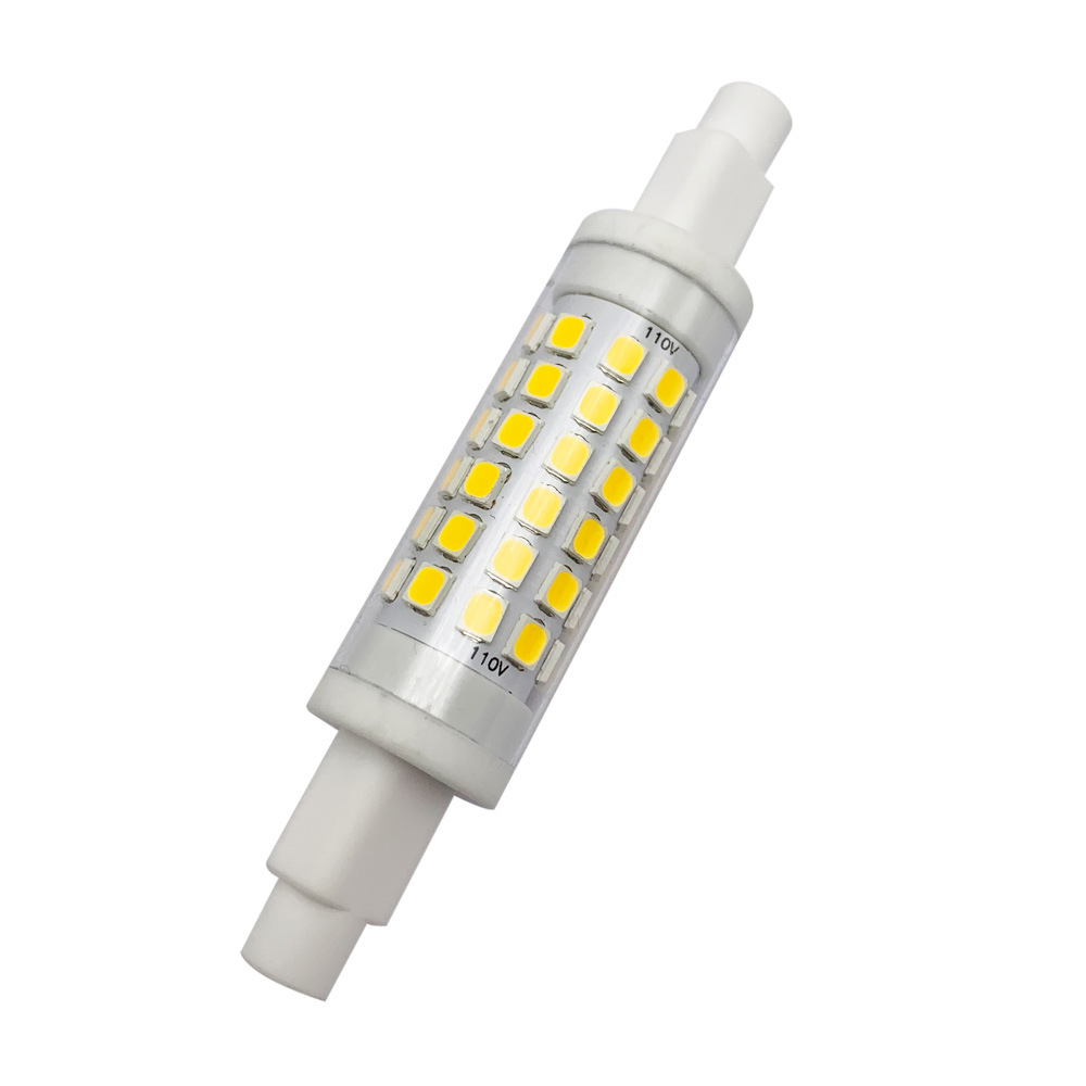 high quality R7S bright LED ceramic tube solar tube 78mm118mm thin lamp instead of iodine tungsten lamp projection lamp