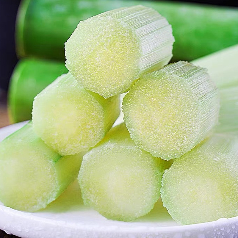 Taoshan Sugar Cane Green Peel Green Peel Pulp Fresh Fruit Sugar Cane Peel Can Be Torn by Hand 2.5kg Fruit Sugar Cane Can Be Eaten Directly