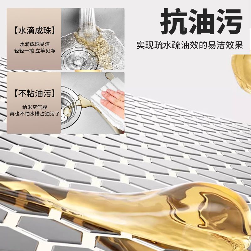 2024 new stainless steel sink single tank hand thickened kitchen under-table basin dish washing sink stainless steel dish washing