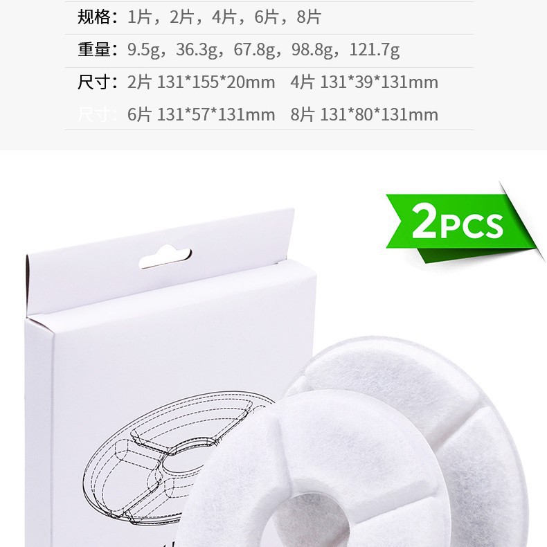 Small Flower Filter Element Activated Filter Cotton