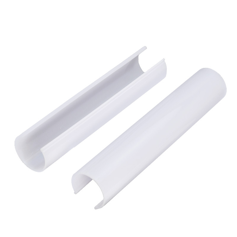 Manufacturer Wholesale Pc Special-Shaped Lampshade Extruded Milky White Led Line Lamp Luminous Lampshade Shell Customized According to Drawings