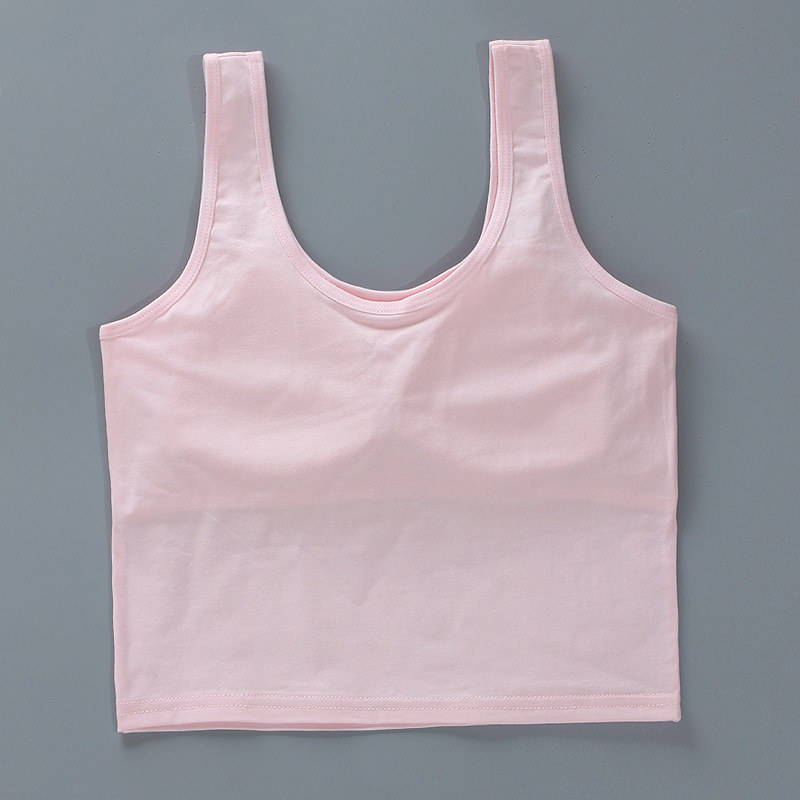 Girls Vest Long Cotton Kidsren's Tube Top Development Period Girl Bra Summer Inner Wear Suspender Intimates Students 12