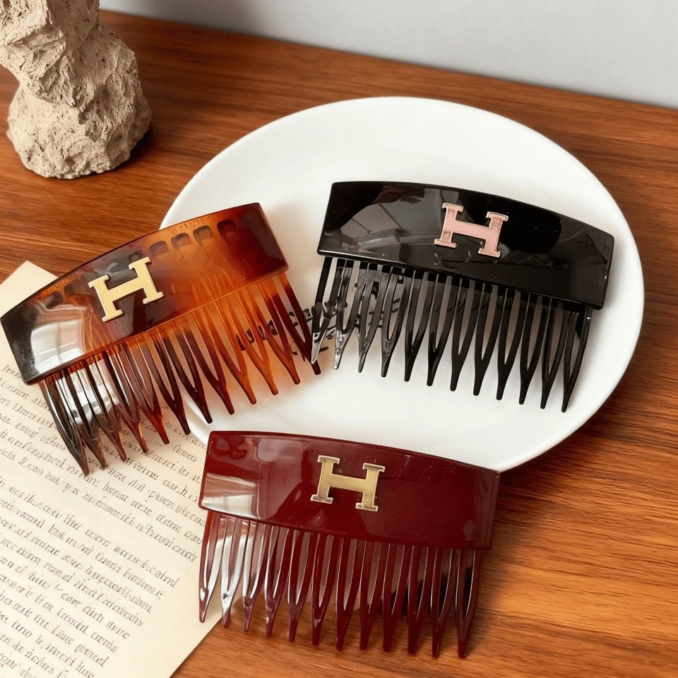 Корейская модная расческа с перевернутой буквой H для женщин 2025 года, для челки и укладки волос на затылке, головной убор