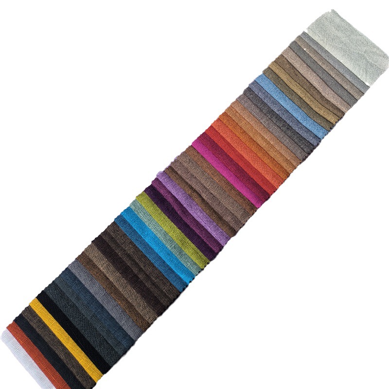 Bamboo linen fabric sofa fabric wholesale pillow cushion cloth cushion cloth solid color cloth bamboo twill linen coated film