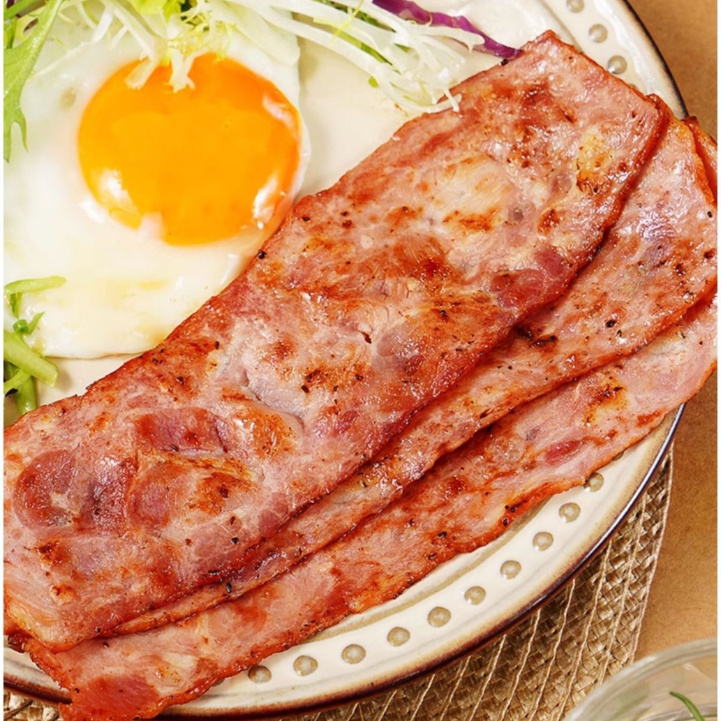 Huiyou Bacon Commercial Large Packaging 1kg Bacon Slices Sandwich Hand Cake for Children's Breakfast Bacon Wholesale