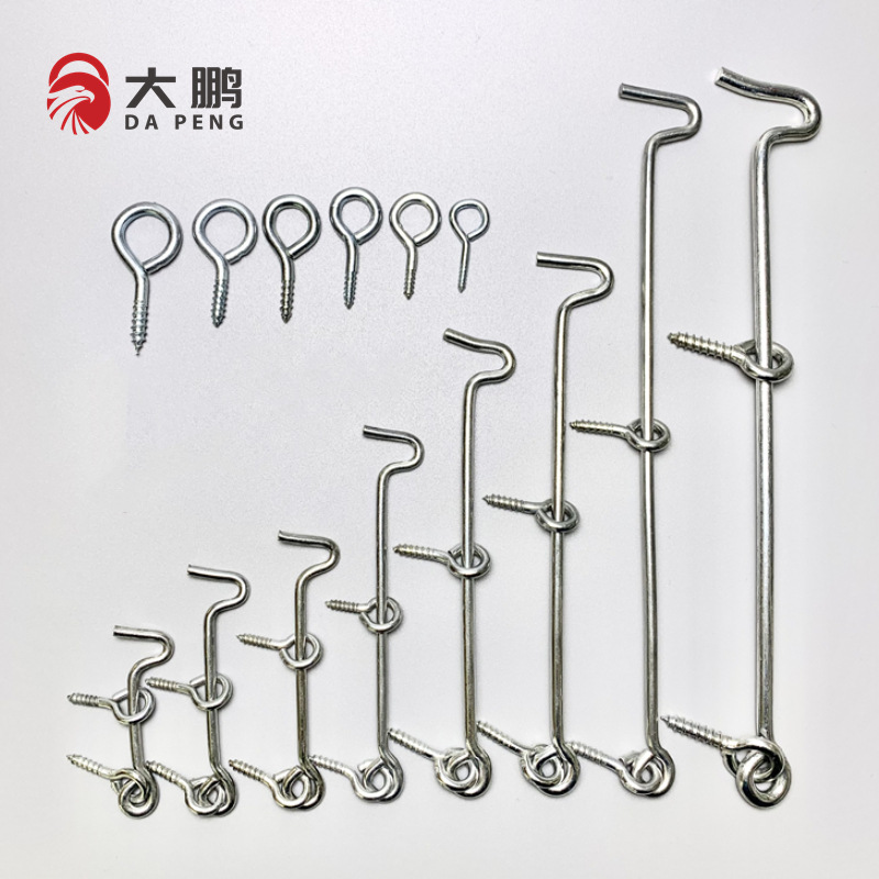 Старомодный галванизированный оконный крючок, крючок для цветочных корзин