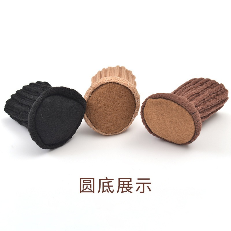 Cloth Table and Chair Foot Covers Wool Floor Protective Cover Thickened Wear-Resistant Anti-Slip Silent Stool Chair Felt Foot Pads