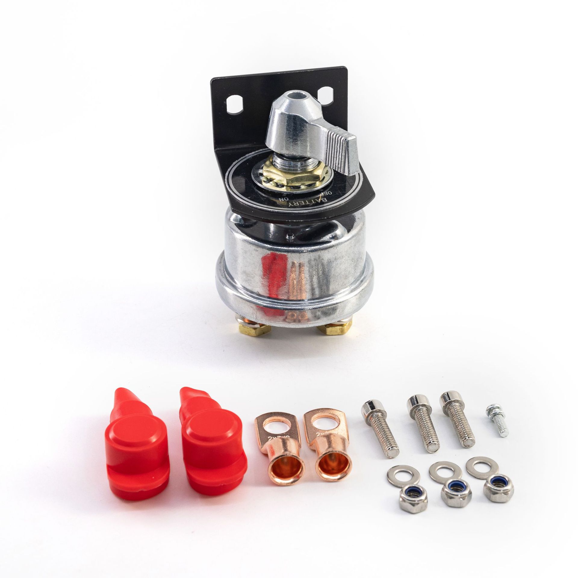 Cross-border hot sale 12V-48V battery disconnect switch with side column mounting bracket 200A high current battery switch