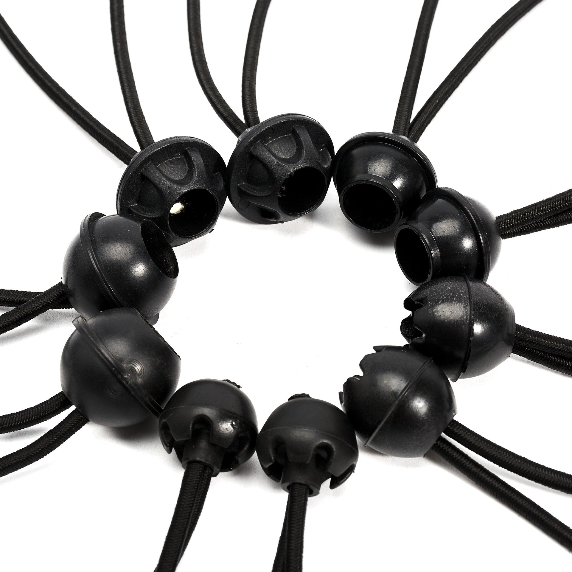 Elastic round rope with ball camping tent elastic storage rope trampoline fixed ball rope elastic bungee rope can be customized