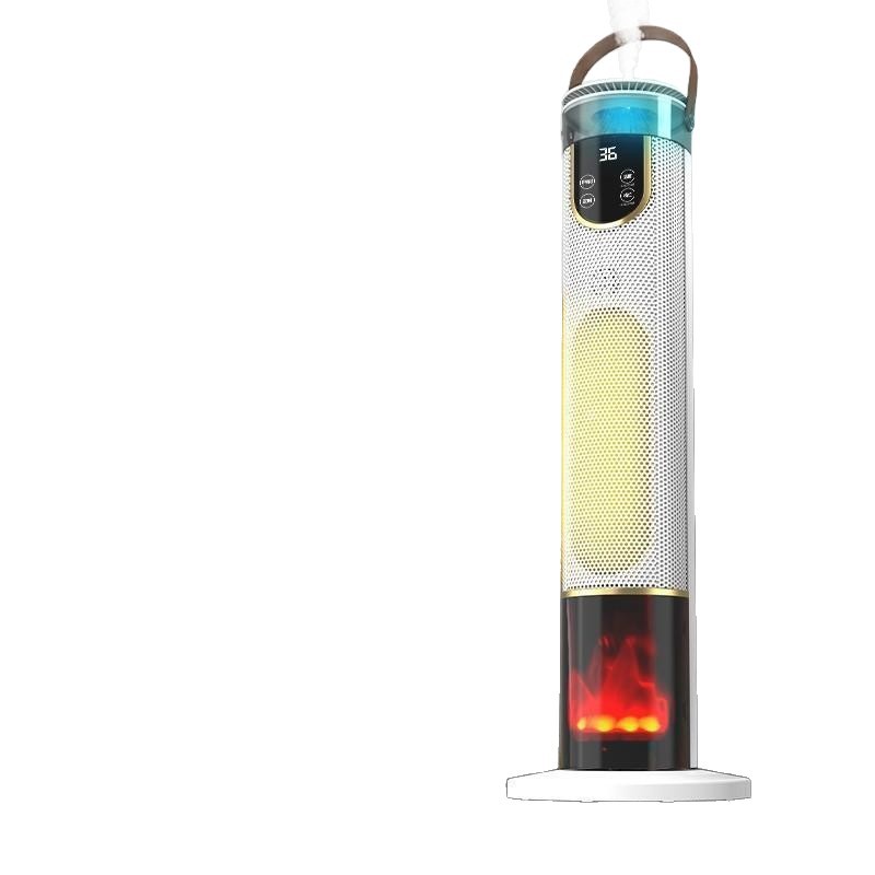 New Heater Heater Bathroom Electric Heater Simulation Fast Heating Vertical Electric Fan Cross-Border Flame