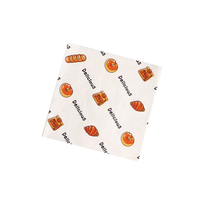 1000 sheets of 18cm cake pad paper oil-proof paper oil-proof silicone paper oil-absorbing paper hamburger bread paper food oil paper