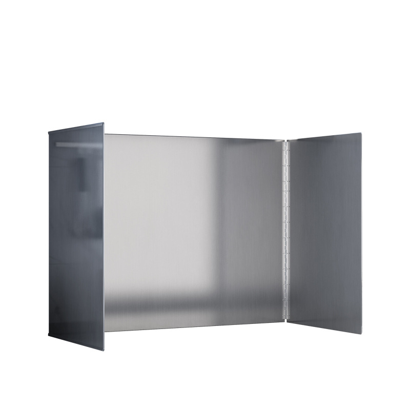 Oil baffle kitchen stainless steel oil baffle thickened high temperature gas stove insulation board easy to clean manufacturers