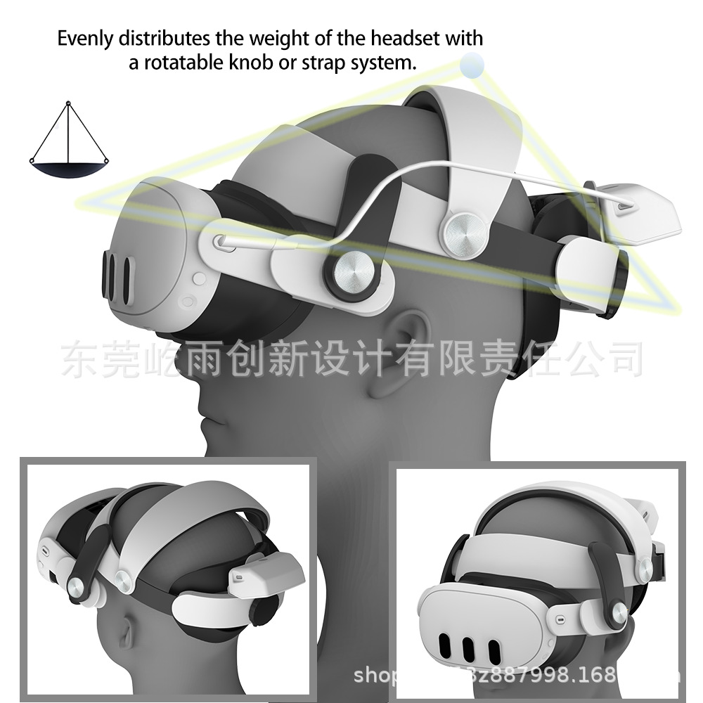 The New Meta Quest3S/Quest3 Charging Headband Does Not Press the Face, Has Battery Life, Vr Elite Headband
