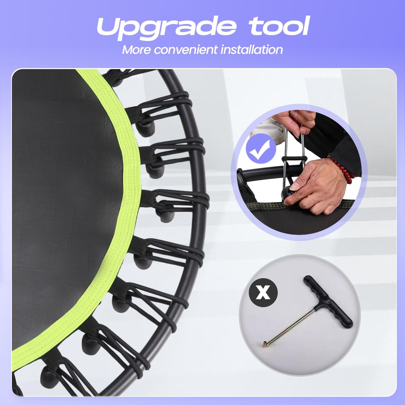 Trampoline Special Elastic Rope with Ball Elastic Round Rope Camping Tent Elastic Storage Rope Trampoline Fixed Ball Rope