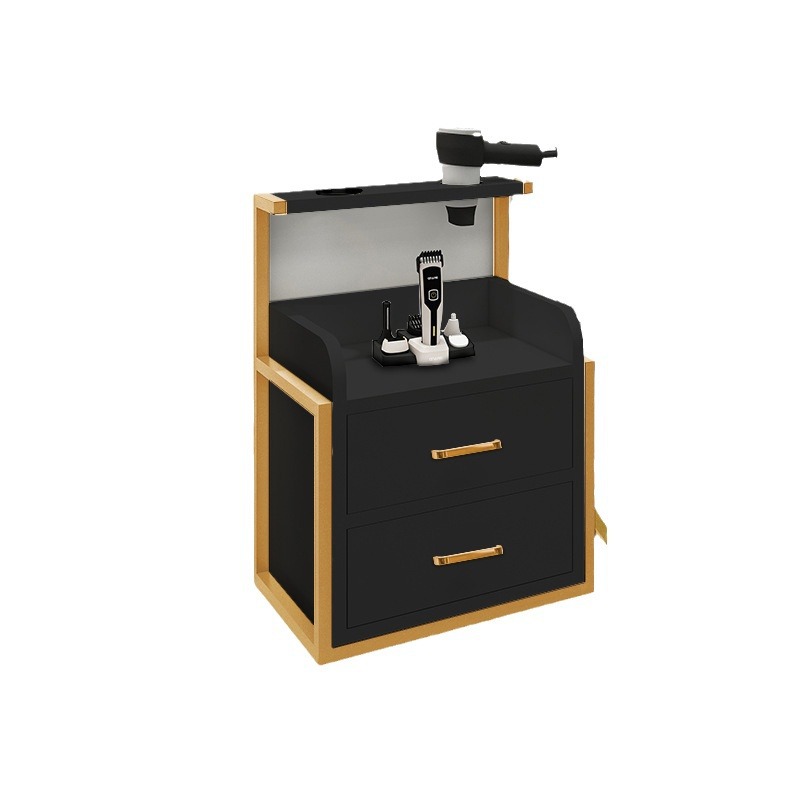 Barber Shop Tool Cabinet, Hair Salon Special Hair Salon Hair Cutting Cabinet, Tool Cart, Beauty Salon Storage Tool Table with Drawer