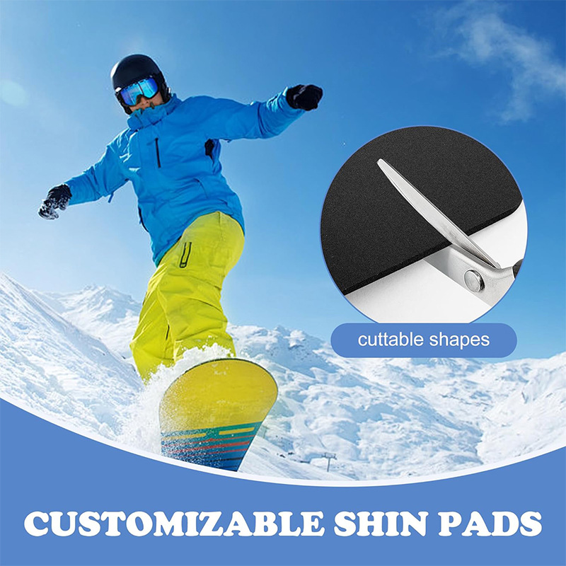 Ski Boots Inner Leg Guards, Shin Guards, Soft Shock-Absorbing Inner Liner Leg Guards, Ski Shoe Accessories, Anti-Collision Protection Equipment