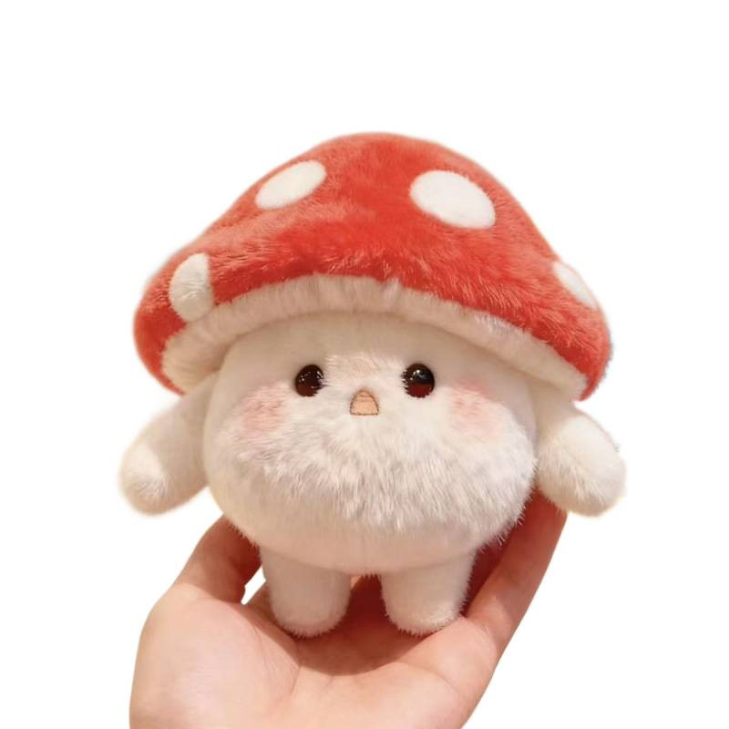 Inspired Plush Pendant Keychain Cute Couple Cute Mushroom Bag Mushroom Best Friend Mushroom Egg Party