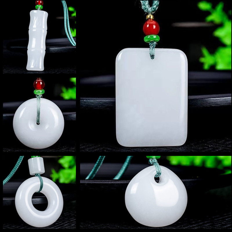 Подвеска из нефрита Xinjiang Gold Silk, белый нефрит, безопасная и бренд Wu Shi, безопасная пряжка из баранины, подвеска из нефрита в форме тыквы