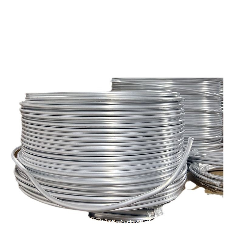 Pure Aluminum Tube Refrigerator Cabinet Cooling Soft Coil Hollow Round Tube Air Conditioning Heat Dissipation 8 10 mm Bendable Shape