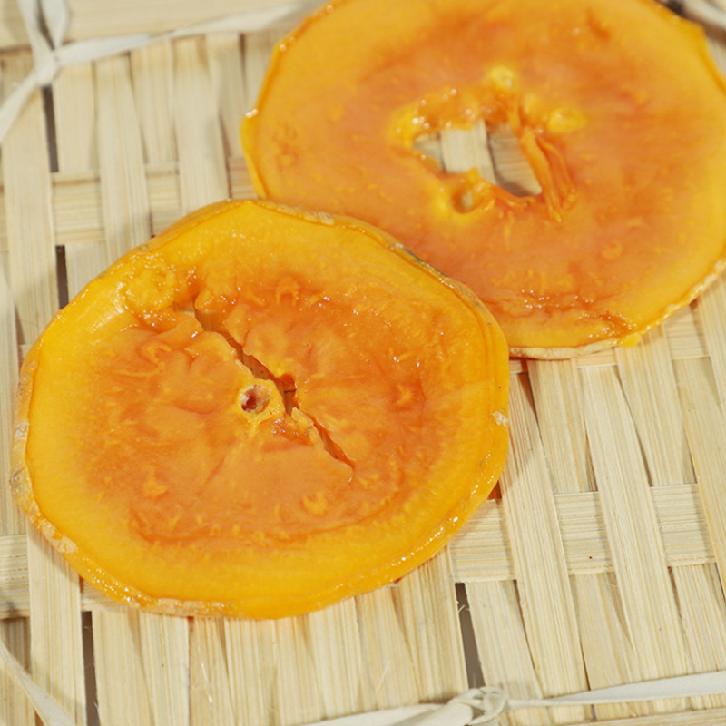 Factory Direct Supply Wholesale Dried Papaya Slices, Peeled Hollow Seedless Papaya Fruit Slices, Tea Soaked in Water Dried Slices