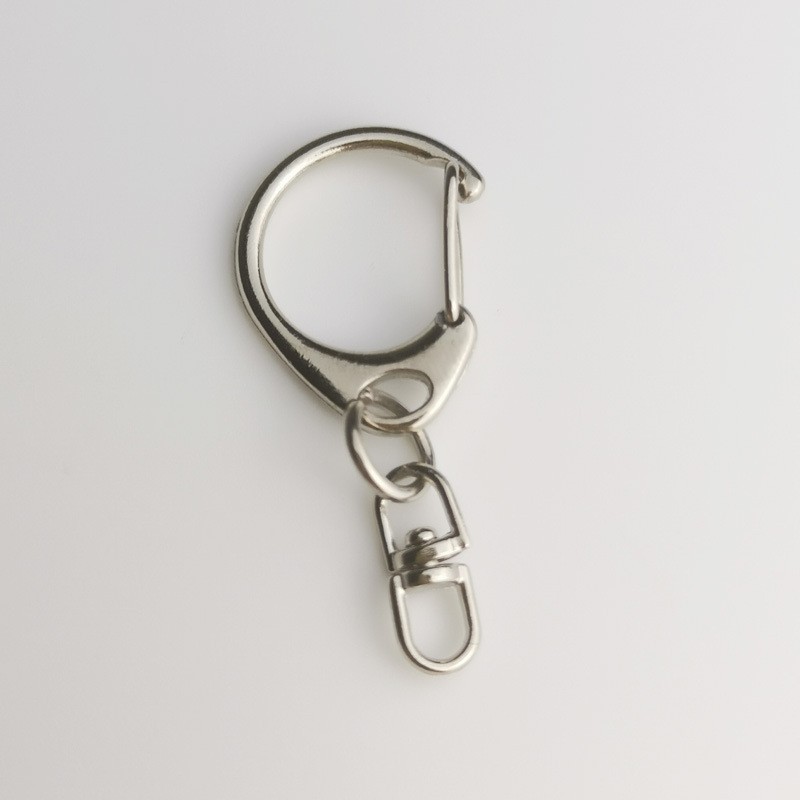 Большой и малый С-образный 8-образный вращающийся подвесной карабин, ключница из цинкового сплава, аксессуары для DIY, D-образный карабин, оптовая продажа