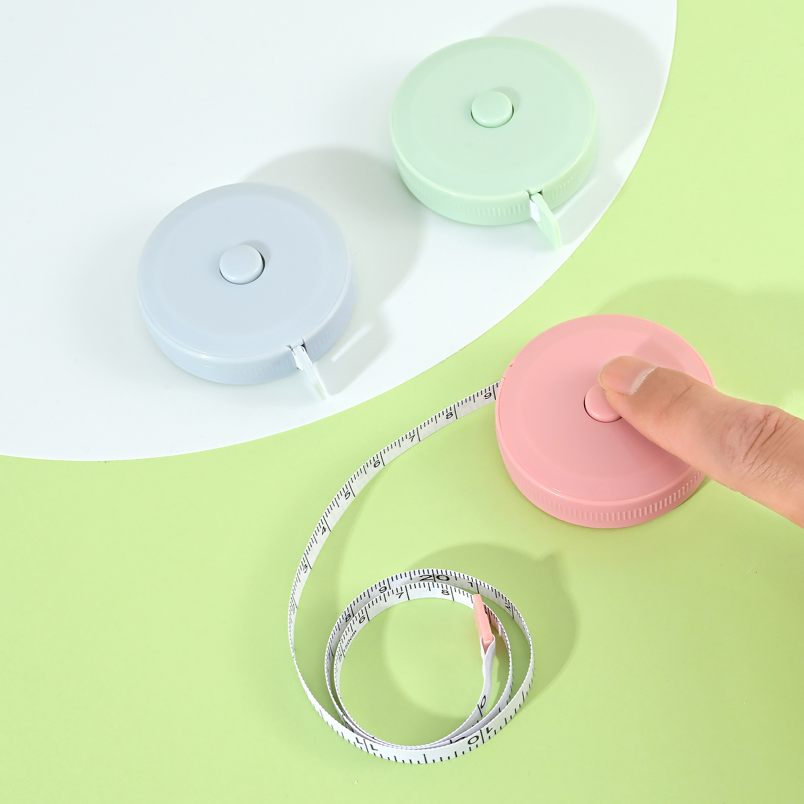 Factory Direct sales German quality tape measure three-circumference soft ruler measuring ruler Nordic color tape measure printable LOGO