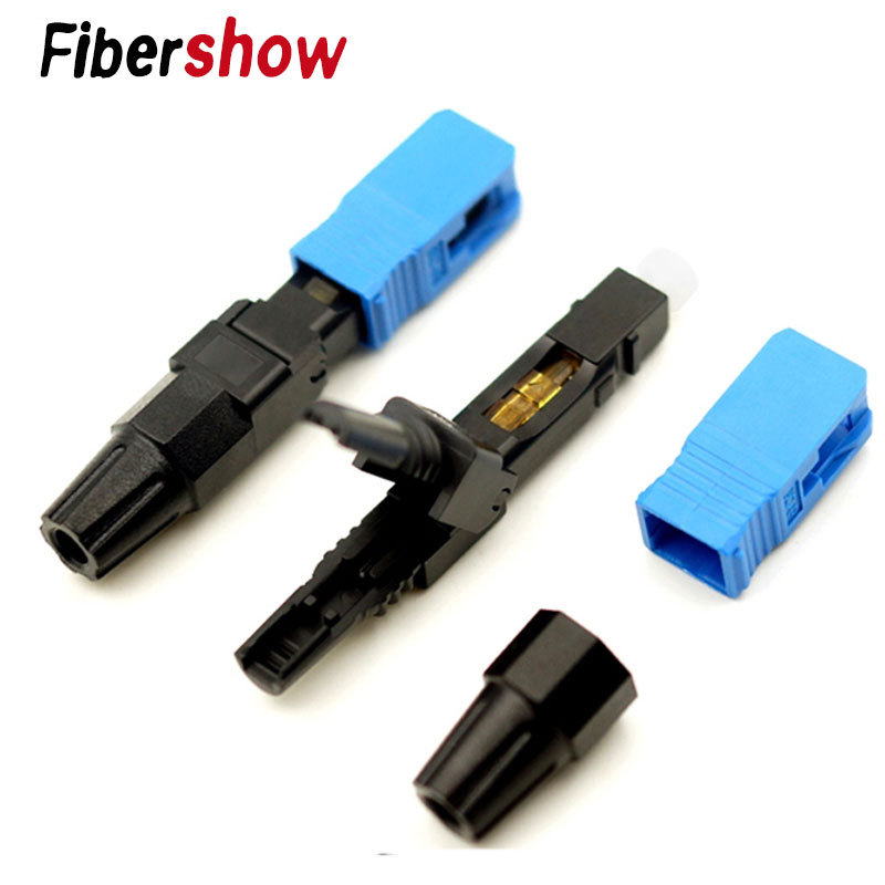 10pcs FTTH fiber to the home connector SC quick connect SC quick connector embedded cold connector telecom grade