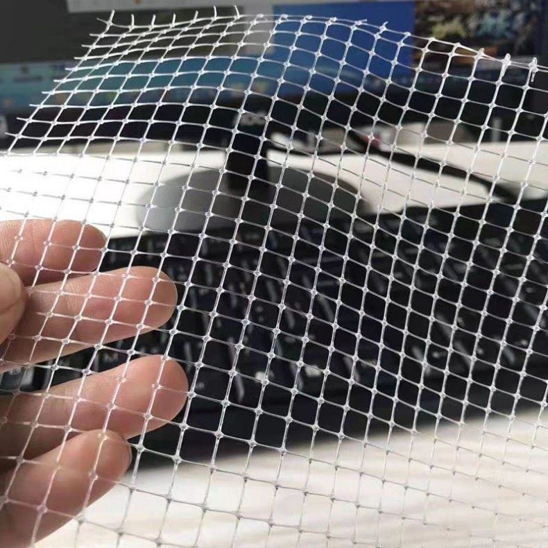 Fish Tank Invisible Anti-Jump Net Plastic Mesh Sheet Cover Pp Biaxially Stretched Mesh Transparent Anti-Jump Mesh Sheet