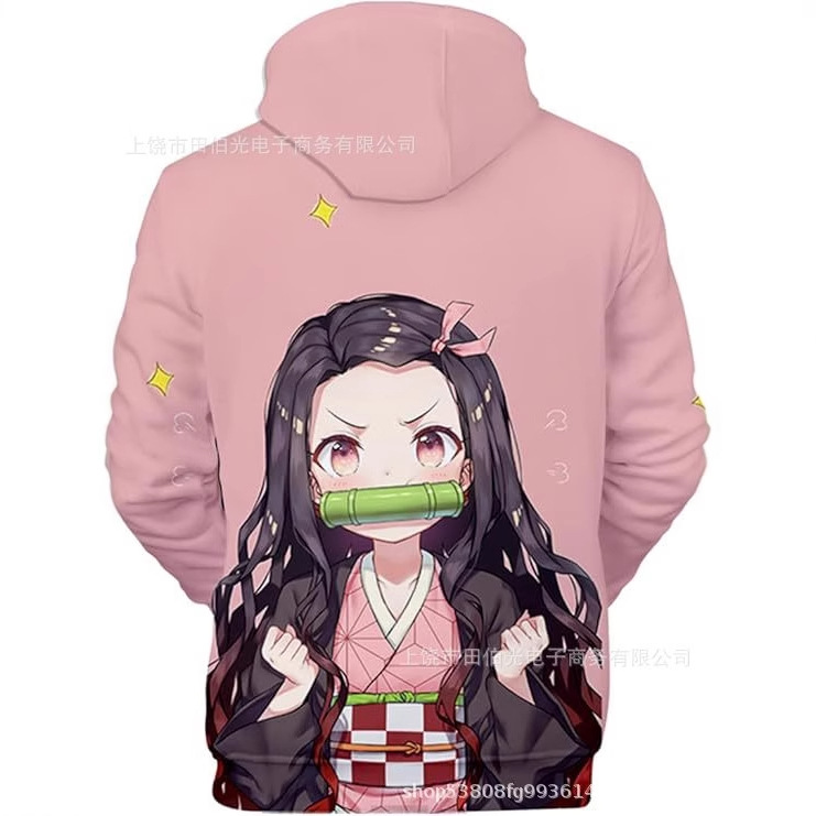 2024 New Japanese Anime Blade Adult 3D Digital Color Printing Hooded Men's and Women's Hoodie Adult