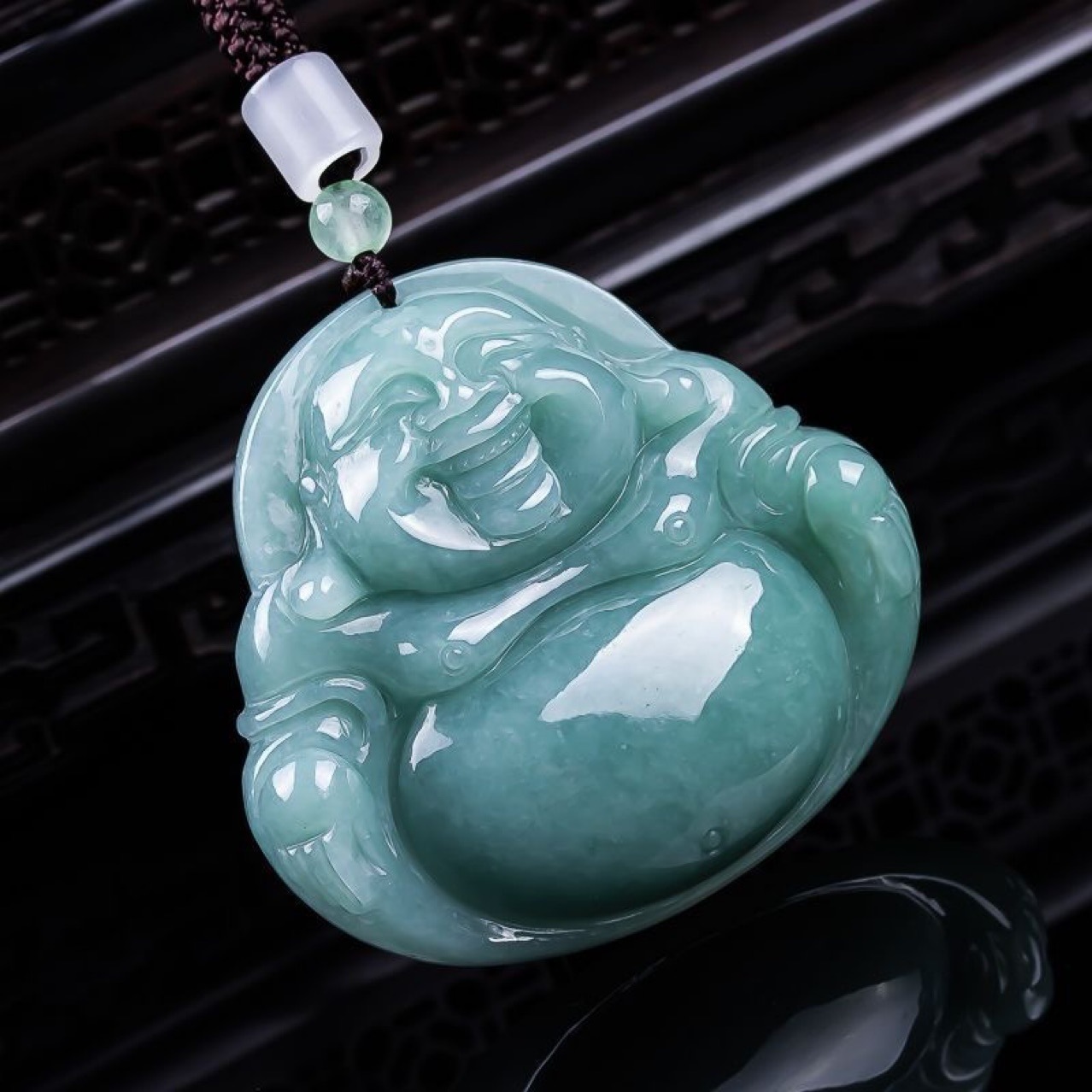 Natural Jade Buddha Pendant Jade Buddha Statue Maitreya Buddha Laughing Buddha Jewelry Jade Wholesale