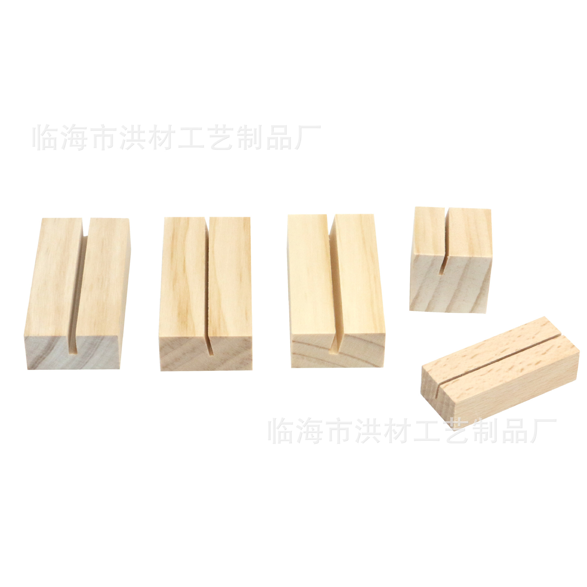 Cross-border selling wooden desk calendar business card base pine exhibition card birthday wedding desktop seat note holder