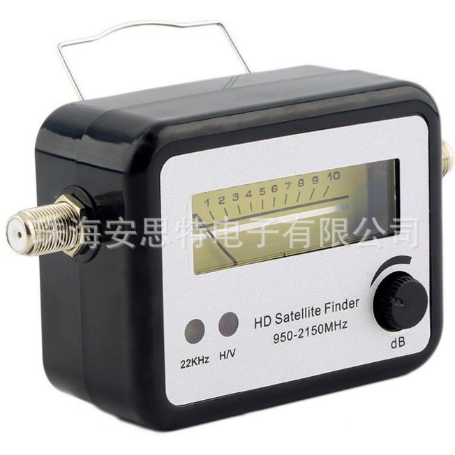 9502 White on Black Satellite Finder SAT Finder Satellite Finder