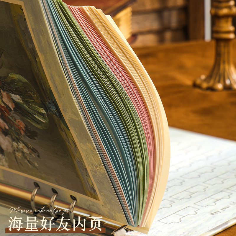 Retro Cut Out Classmate Record Primary School Student Sixth Grade Graduation Growth Commemorative Album 2025 New Loose-Leaf Book Junior High School Girl