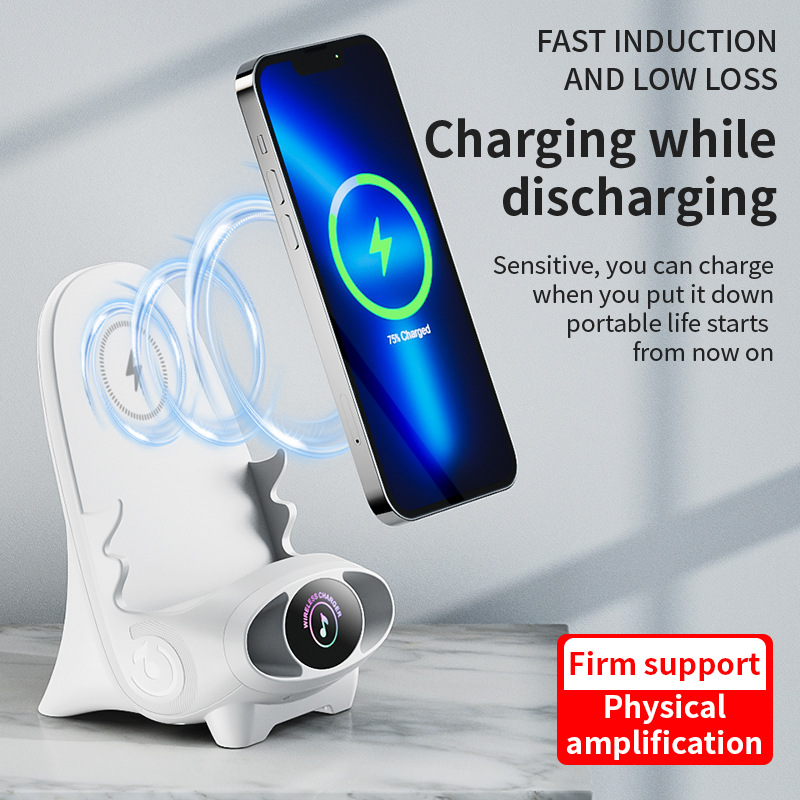 Креативная беспроводная зарядка для маленького стула, вертикальный усилитель, подставка для мобильного телефона, магнитная быстрая зарядка