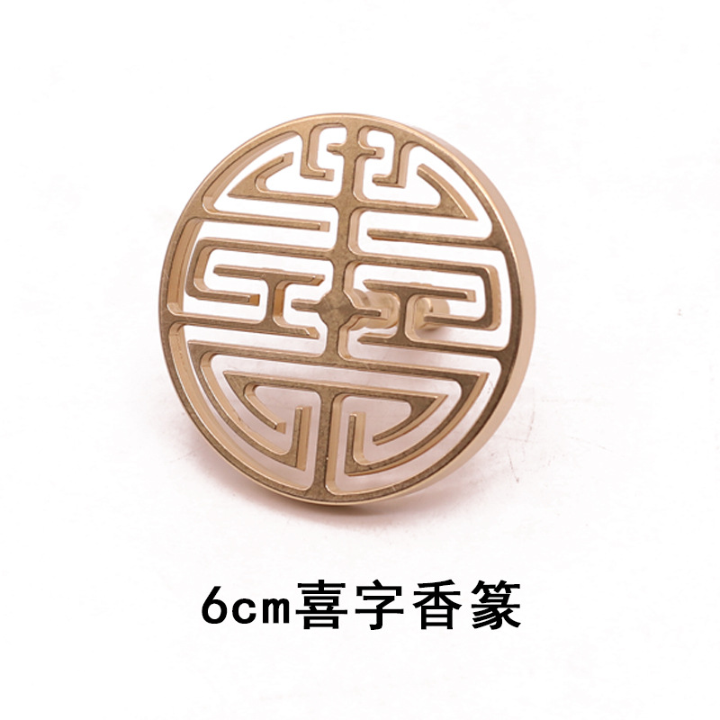 Brass incense mold incense printing incense stick mold incense stick suit entry tools incense stick stick sandalwood gray holding tools