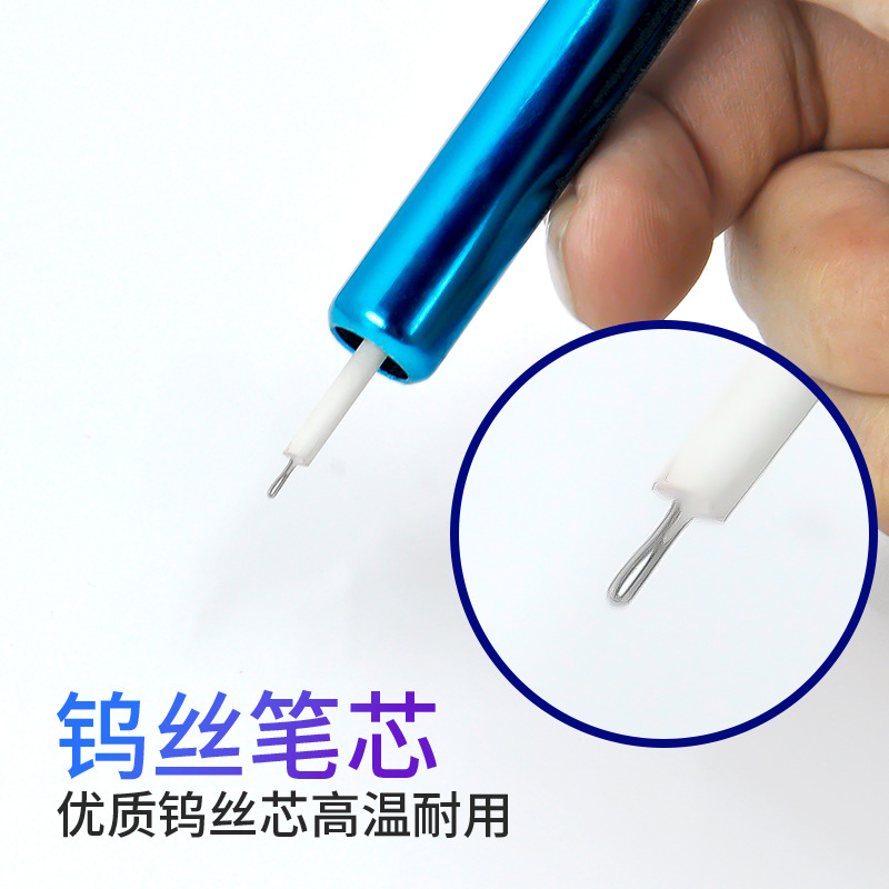 Benwei Wire Burner Pen 3-Level Temperature Adjustment Handmade Leather Carving Tool Wallet Leather Bag Wire Burner Plug-In Replaceable Electric Iron