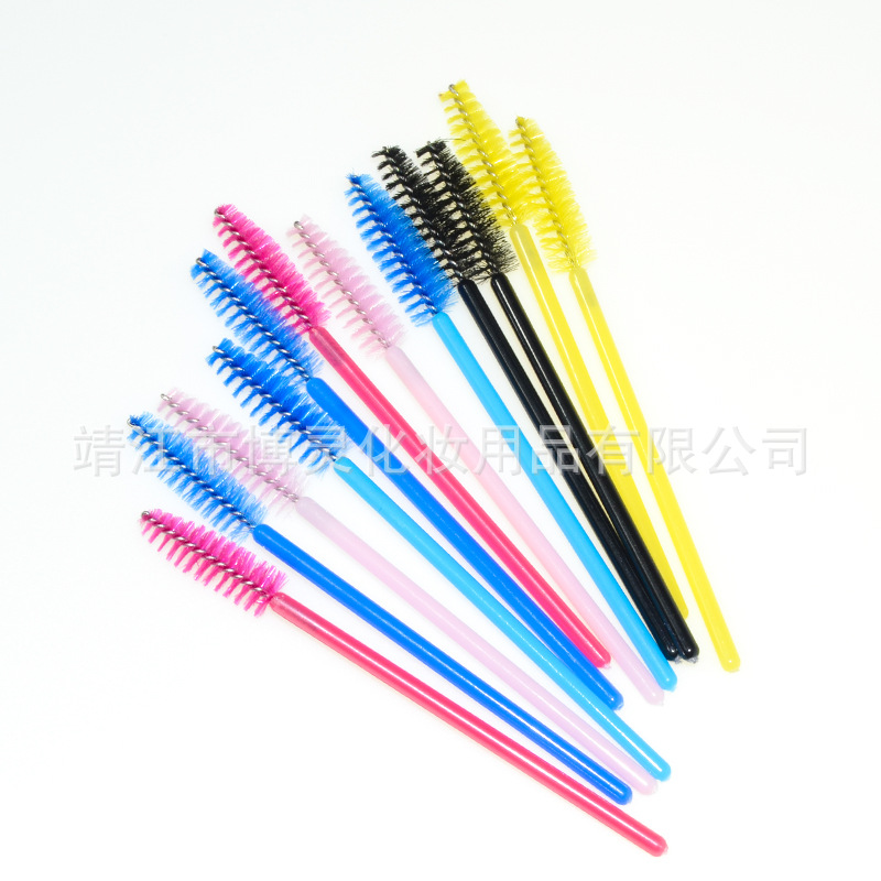 Disposable makeup tools primary color Rod nose solid eyelash brush portable makeup brush beauty tools wholesale