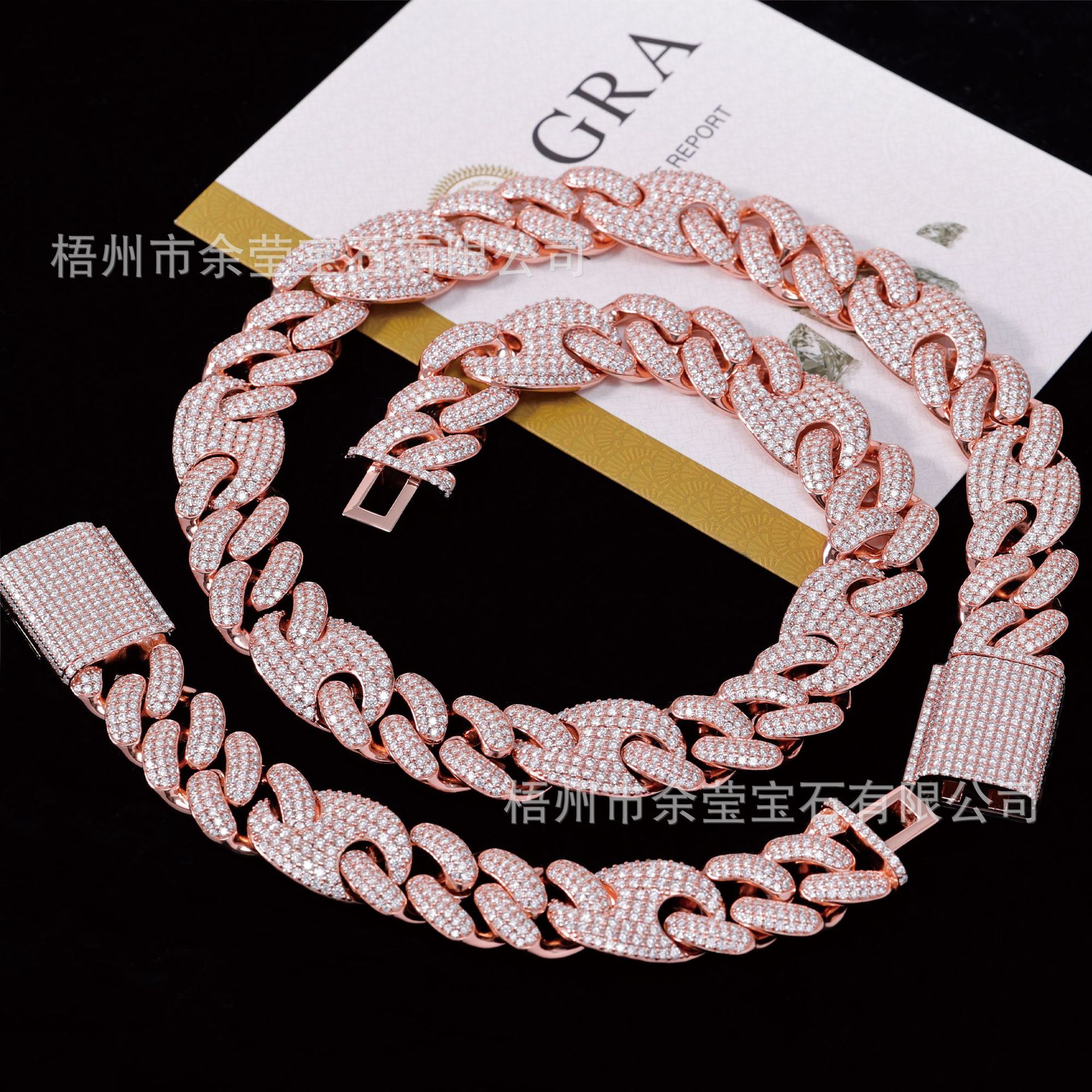 Подвеска S925 серебро с инкрустацией моиссанитом D цвета VVS 20мм кубинская цепочка в стиле хип-хоп персонализированные украшения