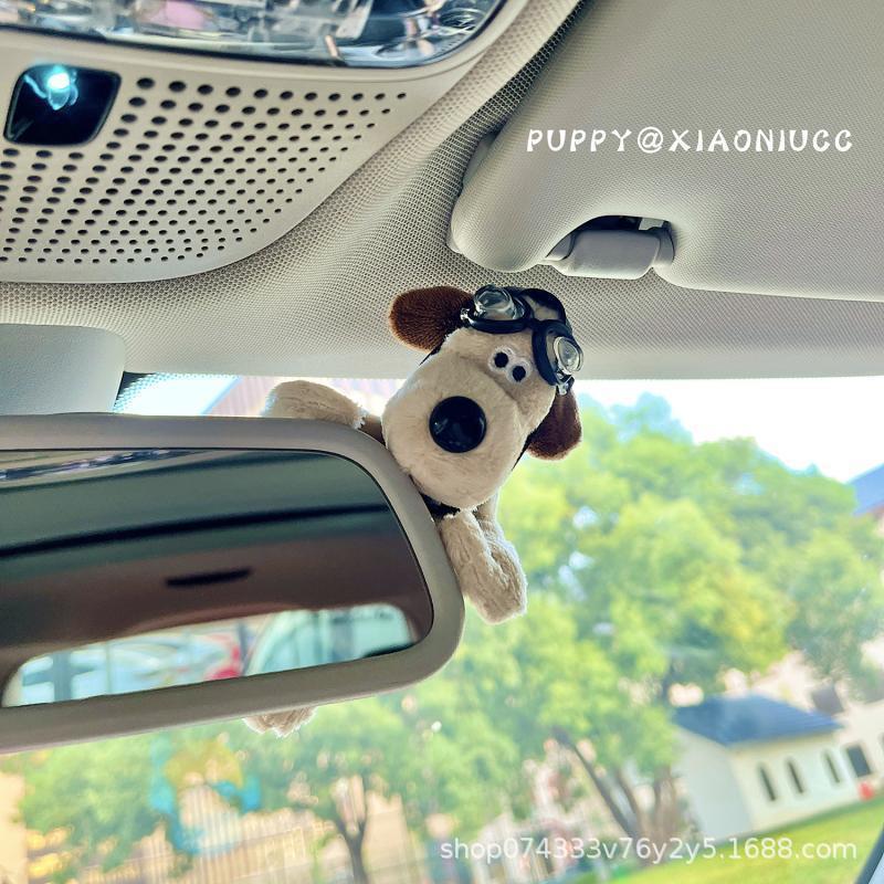 Internet-famous Long-haired Handdog Plush Toy Doll Keychain Cute School Bag Hanging Ornaments Keychain Grasping Doll