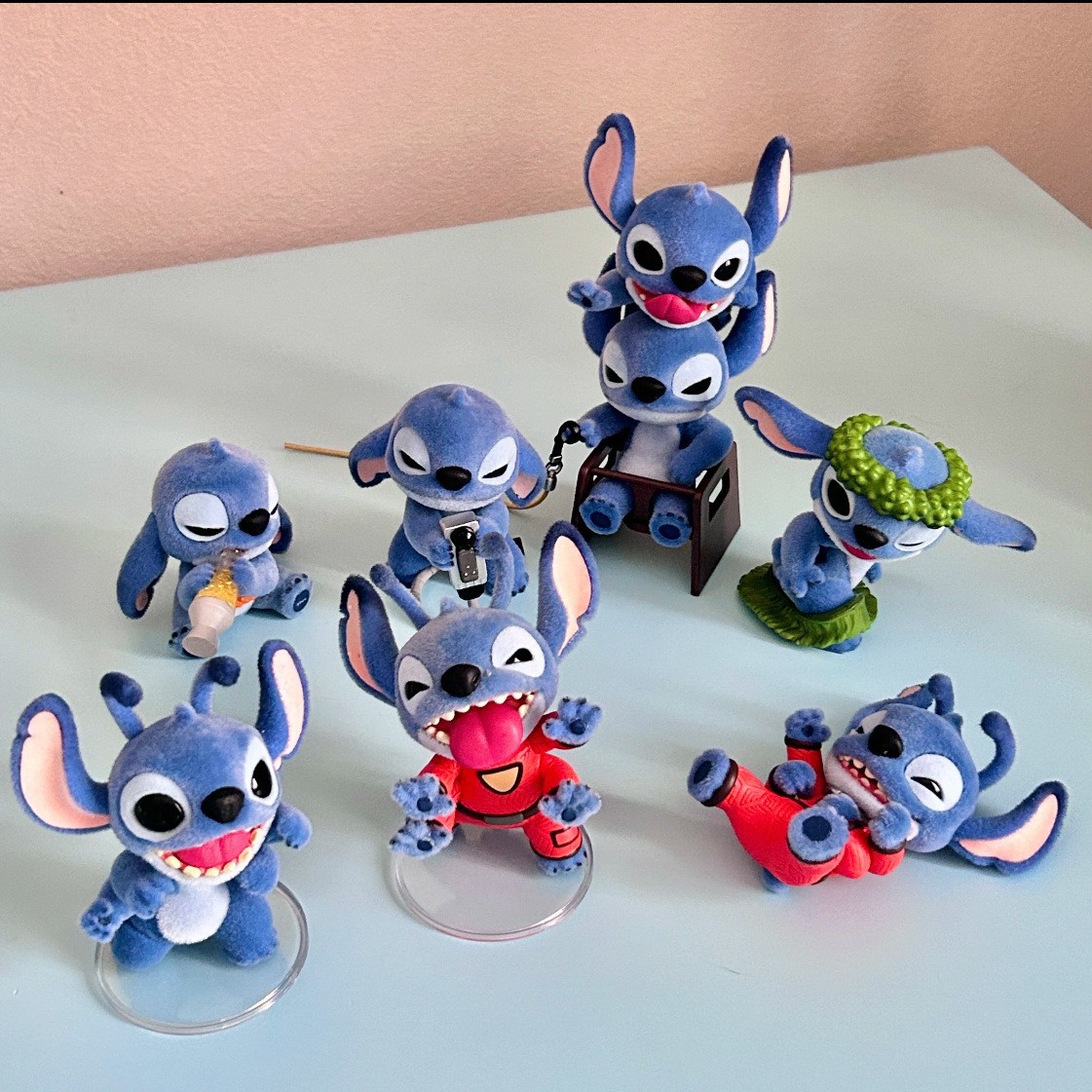 Genuine New Product Disney Stitch Where's the Bad Blind Box Flocking Blind Box Ornament Wholesale Gift
