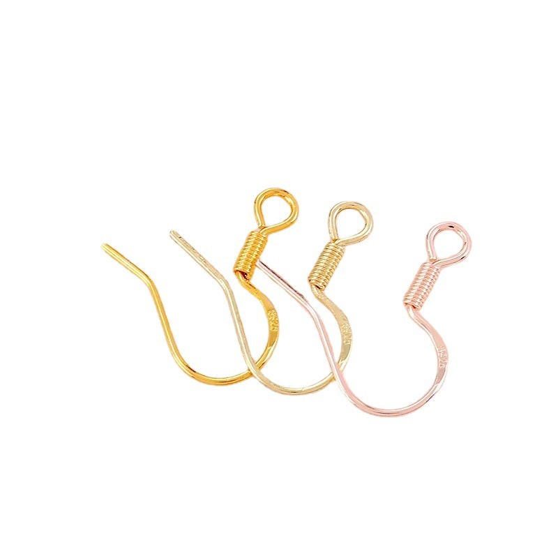 Зажим для ушей, цветостойкие, никель-свободные серьги, аксессуары, медные гравированные 925, маленькие зажимы для ушей DIY