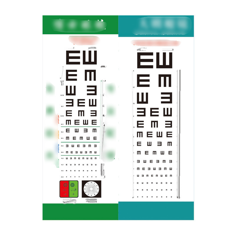 Manufacturer Customization 3.5m Standard Logarithmic Vision Chart Thickeneded Cartoon Myopia Home E-Character Kidsren's Vision Chart Wholesale