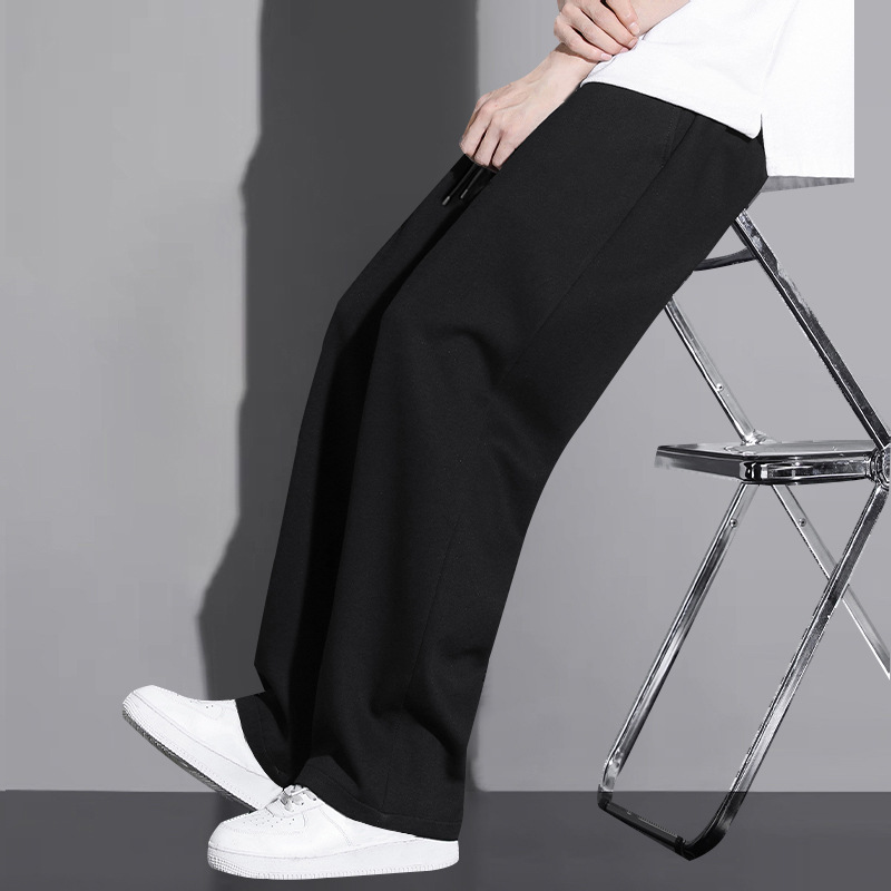 Z9010M-Z9010B plus fat long version of boys tall 190cm sports men's pants straight tube super long size pants