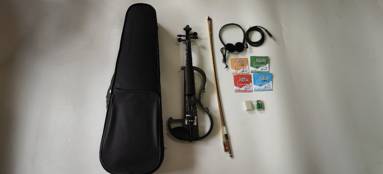 Black Electronic Electroacoustic Violin