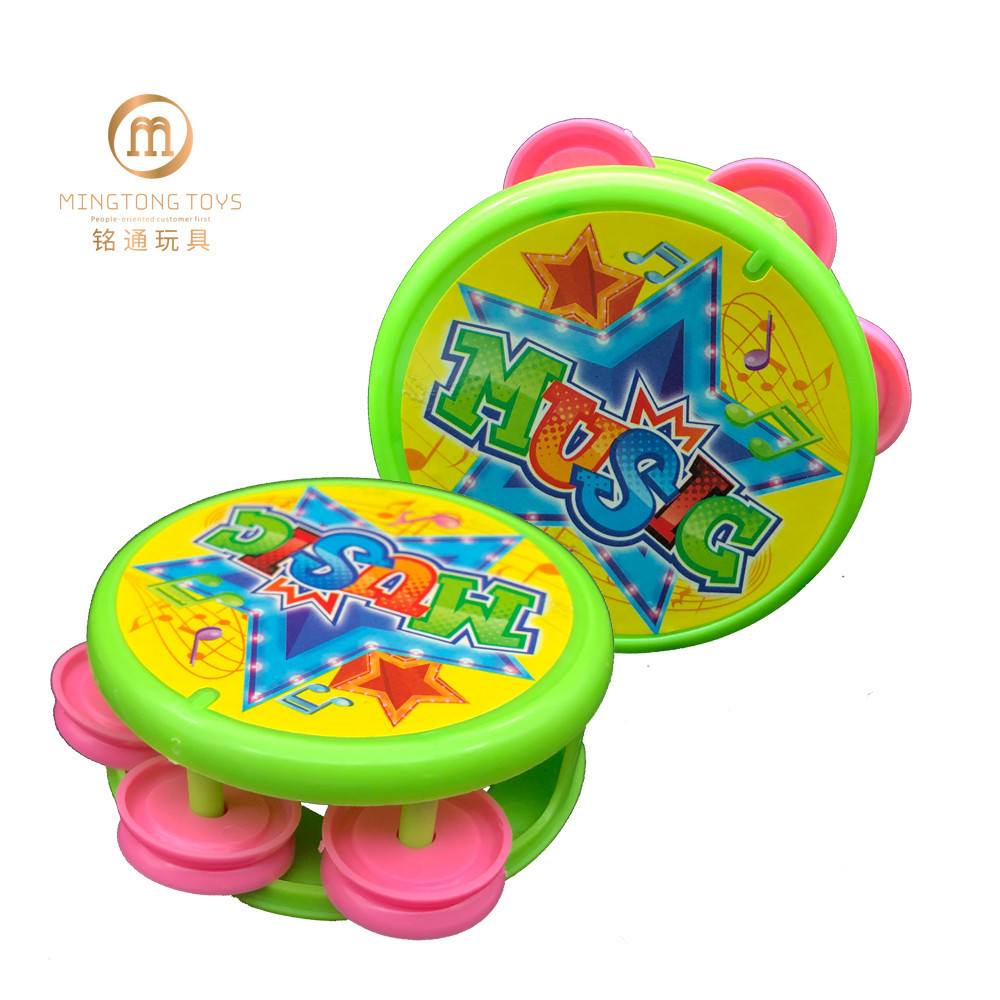 Children's Early Education Enlightenment Educational Plastic Toys Mini Kindergarten Tambourine Rhythm Teaching Aids Packaging Logo Customization